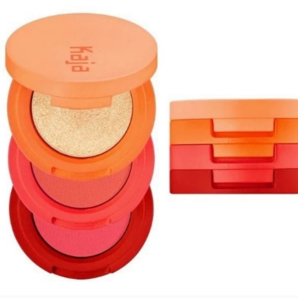 Kaja Beauty Bento Eyeshadow Trio Poppy Champagne